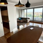 Long-term rental in Belgrade — bright 126 m² penthouse with 2 bedrooms and terrace in premium A Block, New Belgrade
