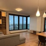 Long-term rental 78 m² apartment with balcony & AC in Wola, Warsaw, Poland