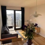 Long-term rental of a 54 m² 3-room apartment on Konstruktorska Street, Warsaw, Poland, with a balcony and parking