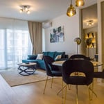 Long-term rent 2-room apartment 54 m² in premium BW Quartet 1 complex, Belgrade, Serbia