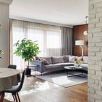 Location longue durée d’un appartement 4 pièces de 109 m² dans le quartier Mokotów, Varsovie, Pologne