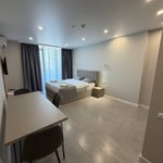 Location d'un studio compact meublé avec vue sur la mer, 37 m², Batoumi, Géorgie