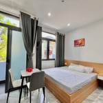 Bright studio apartment with balcony for rent near the beach, Da Nang, Vietnam