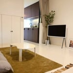 Location de grand studio meublé dans le district de Ratchathewi, Bangkok, Thaïlande