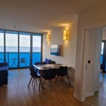 Alquiler de apartamento luminoso con vista al mar en Orbi City, 78 m², Batumi, Georgia