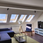 Helle, gemütliche Wohnung 52m² mit Terrasse zur Miete, Čukariča, Belgrad, Serbien