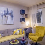 Bright Apartment 43m² for Rent in City Center, Belgrade, Serbia