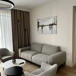 Möblierte 63 m² Wohnung zur Miete mit Flussblick im Premium-Komplex BW Aria, Belgrad