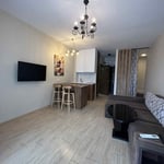 Location d'un studio propre et lumineux avec balcon, 40 m², Batoumi, Géorgie