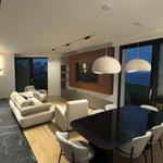 Location d'un appartement spacieux, 117 m², Hilton, Batumi, Géorgie