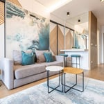 Rent of a 31 m² studio apartment in the premium residential complex BW Aurora, Belgrade, Serbia