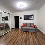 Miete einer modernen Einzimmerwohnung in einem Neubau, Stadtteil Botanica, Chișinău, Moldau