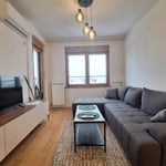 Location d’un appartement totalement neuf de deux pièces dans une résidence moderne, 47 m², zone de Zemun, Belgrade, Serbie