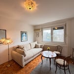 Rent of a bright one-room apartment in the city center on the Danube embankment, 43 m², Belgrade, Serbia