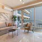 Rent of a modern and spacious three-room apartment with a balcony, 82 m², Buenos Aires, Recoleta, Argentina