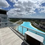 Rent of a new modern 3-room apartment with a lagoon view in Nordelta, Buenos Aires Province, Argentina