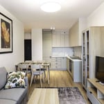 Location d’un appartement lumineux de deux pièces, 41 m², Sczepin, Wrocław, Pologne