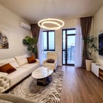 Rent of a stylish 3-room apartment, 80 m², BW Sole premium residential complex, Belgrade, Serbia