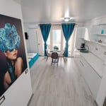 Rent of a bright studio apartment with balcony, Mamaia Sat, Romania