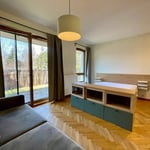 Уютная меблированная студия 38 м² с садом в аренду, Wilanów, Варшава, Польша