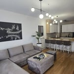 Modern furnished apartment for rent in Wellport residential complex, 54 m², New Belgrade, Belgrade, Serbia