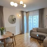 Long-Term Rental: 2-Room Apartment 52 m² with Balcony, Warsaw, Mokotów