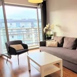 Long-term rental modern 2-room apartment in prestigious new complex Ogrody Hallera, Wrocław, Poland