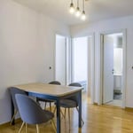 Long-term rent 3-room apartment in Vračar, Belgrade, 58m², with air conditioning and dishwasher