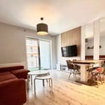 long-term rental of 2-room apartment on  Wrocław, with balcony, parking and full amenities