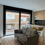 Long-term rental of a cozy renovated studio with AC in a new building in Elche, Spain