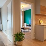 Long-term rental in Wrocław — 43 m², 3-room apartment in Angel City with separate kitchen, gym and parking