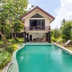 Long-term rent — spacious villa with rice field views, Singakerta, Ubud