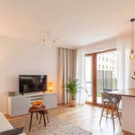 Langzeitmiete einer 2-Zimmer-Wohnung mit 42 m² in Warschau, Polen