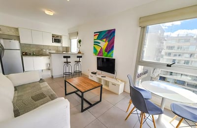 Long-Term 2-Room Apartment with Pool and Security in Buenos Aires, Argentina, Palermo