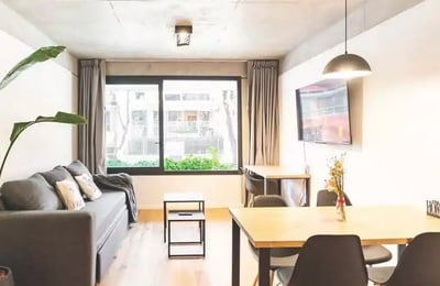 Long-Term 2-Room Furnished Apartment with Pool in Buenos Aires, Argentina, Palermo