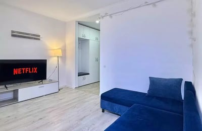Long-Term Rent of 1-Bedroom Apartment with Balcony in Militari Residence, Bucharest