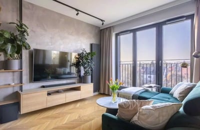 Alquiler a largo plazo de un apartamento de 3 habitaciones, 67 m², ul. Wołoska, Mokotów, Varsovia
