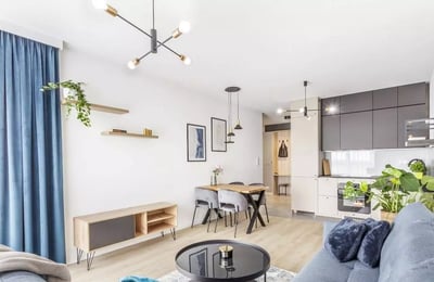 Long-term rental 2-room apartment in Mokotów, Warsaw, Poland
