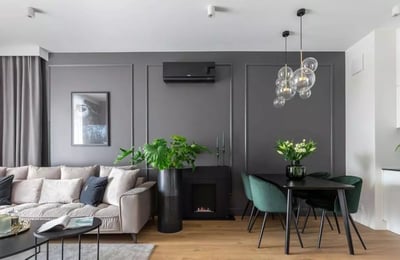 Long-term rental 2-room brand-new apartment in a gated community, Wilanów, Warsaw