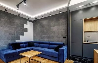 Long-term rental of a modern 3-room apartment in Wola (Warsaw) with a balcony and underground parking