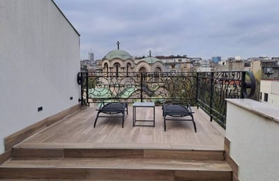 Long-term rental two-level penthouse in Vračar, Belgrade, Serbia