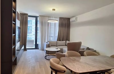 Long-term rental brand new 3-room apartment in BW Eterna, Belgrade, Serbia