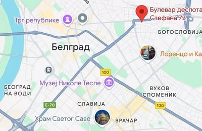 Alquiler a largo plazo piso de 3 habitaciones en el centro Belgrado, Serbia