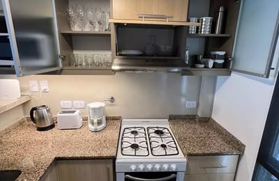 Long-term rental studio with balcony and washing machine in Núñez, Buenos Aires
