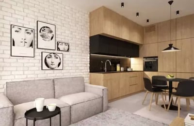 Long-term rent 2-room apartment with a balcony in Wola, Warsaw