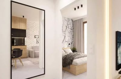 Long-term rent 2-room apartment with a balcony in Wola, Warsaw