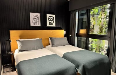 Long-term rent spacious studio in a premium residential complex with pool in Colegiales, Buenos Aires