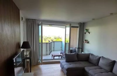 Long-term rental spacious 2-room apartment with terrace in Mokotów district, Warsaw, Poland