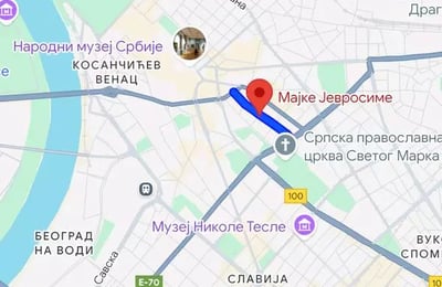 Долгосрочная аренда в Белграде — двухкомнатная квартира 50 м² в центре города, с кондиционером и возможностью проживания с питомцами
