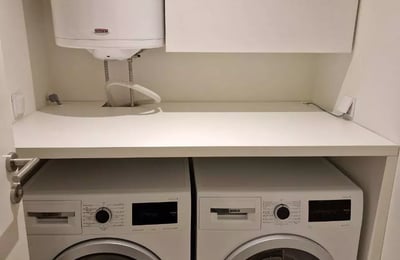 Long-term rental in Belgrade — stylish 3-room apartment 87m² in BW complex with balcony and parking